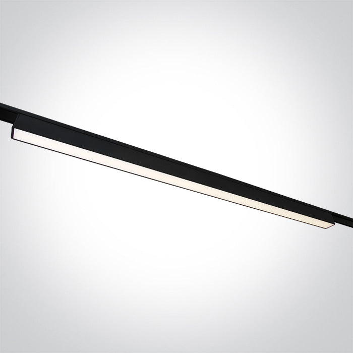 Черен 20W Линеен осветител CCT (регулируем цвят на светлината) 48V IP20 FLAT MAGNETIC