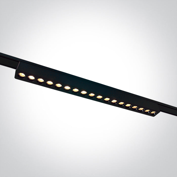 Черен 18W CCT (регулируем цвят на светлината) 48V IP20 FLAT MAGNETIC