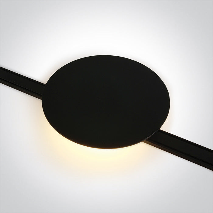 Черен 9W 48V CCT (регулируем цвят на светлината) IP20 Dark-Light (задълбочен оптичен конус) FLAT MAGNETIC