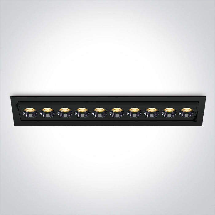 Черен Вградено LED 24W WW (топло бяло) IP20 38° 230V Регулируем Dark-Light (задълбочен оптичен конус)