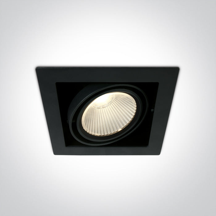 Черен COB 30W WW (топло бяло) 38° 230V