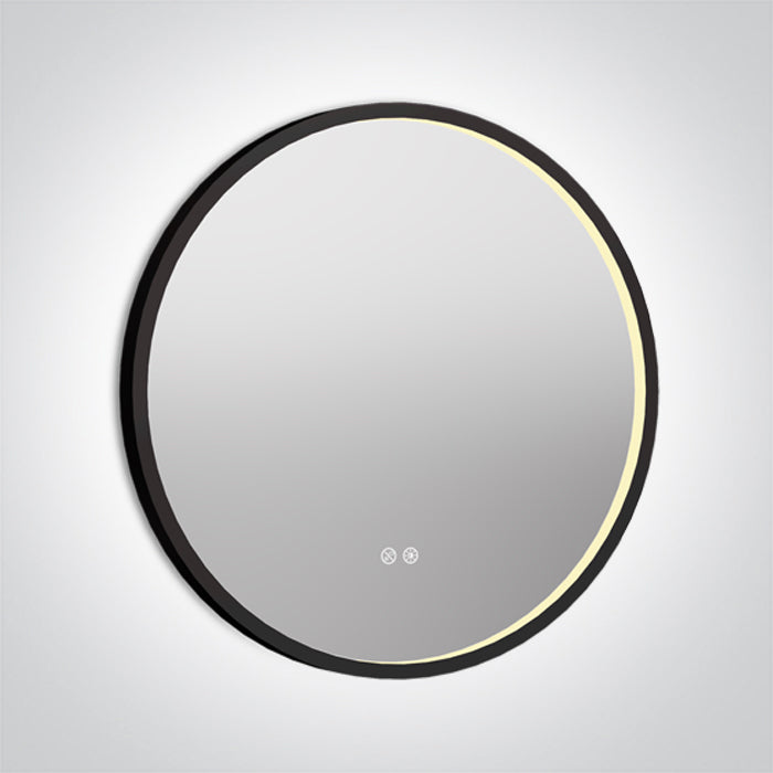 Черен ROUND MIRROR 20W CCT (регулируем цвят на светлината) IP44 230V С димиране