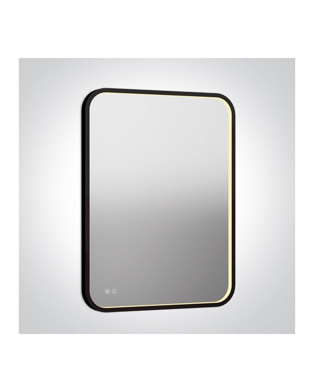 Черен RECTANGULAR MIRROR 20W CCT (регулируем цвят на светлината) IP44 230V С димиране