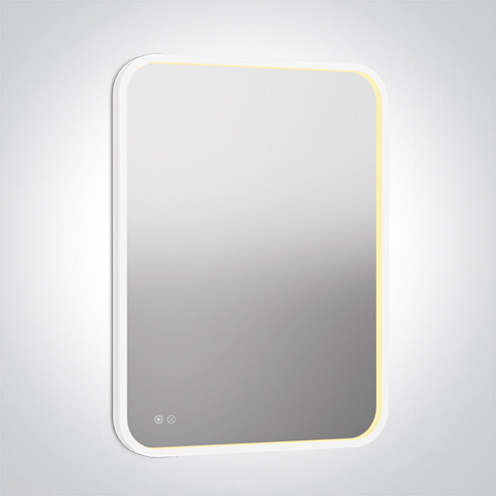 Бял RECTANGULAR MIRROR 20W CCT (регулируем цвят на светлината) IP44 230V С димиране