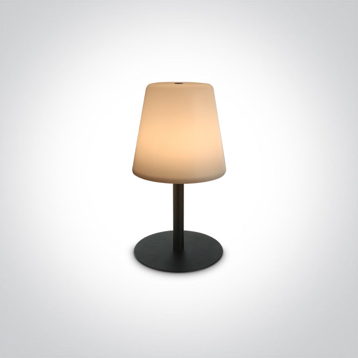 Черен 2W WW (топло бяло) TABLE Лампа RECHARGEABLE USB IP44 С димиране