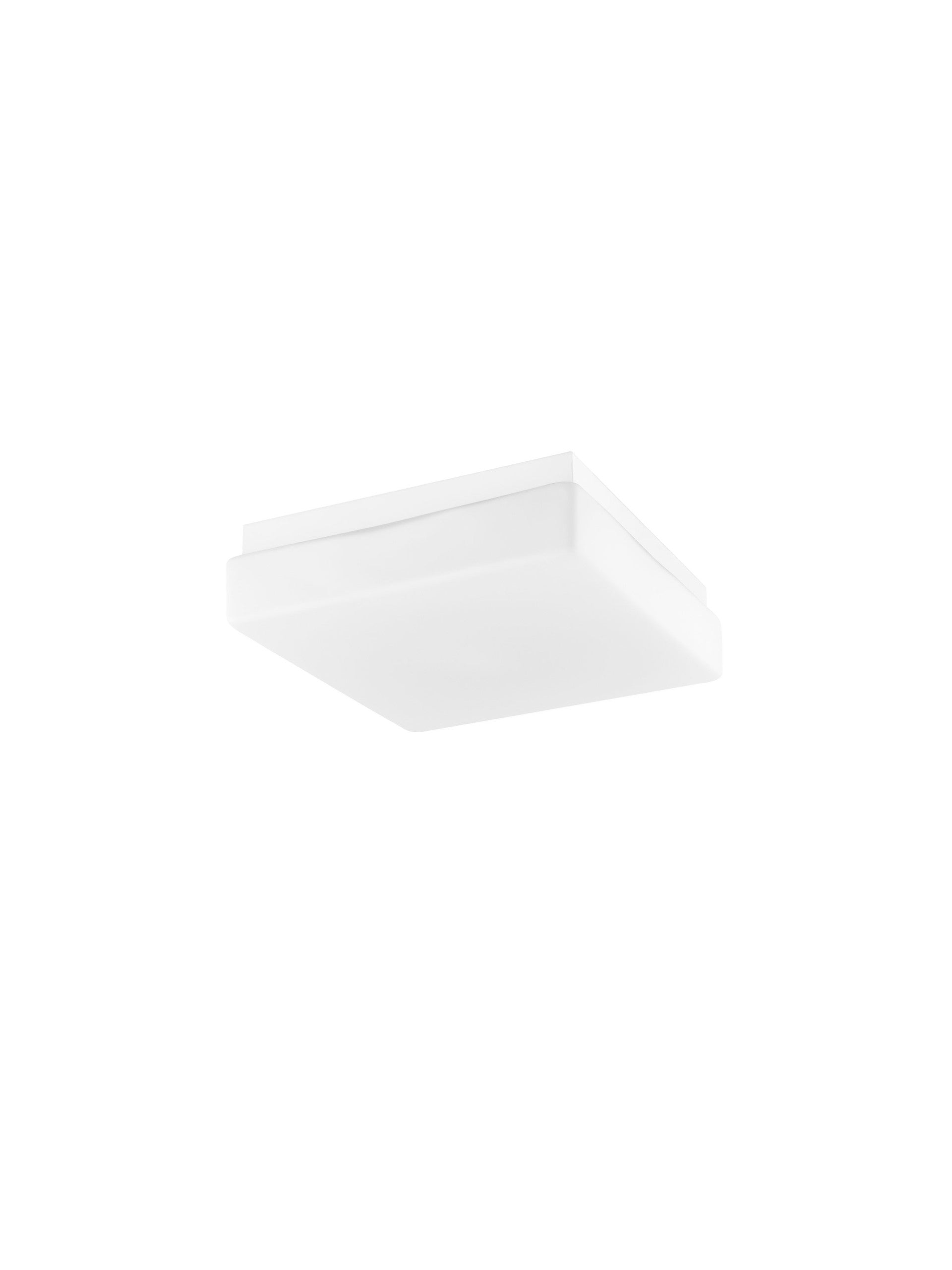 Висящо осветително тяло (пендел) CUBE LED E27 12W Бяло опалово стъкло бял метал