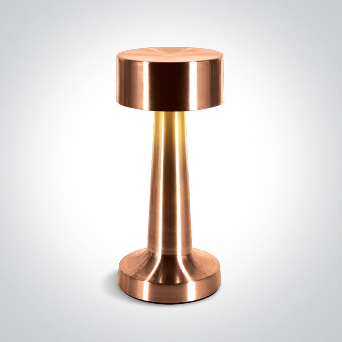 Меден TABLE Лампа 3W WW (топло бяло) IP54 USB SOCKET RECHARGEABLE С димиране