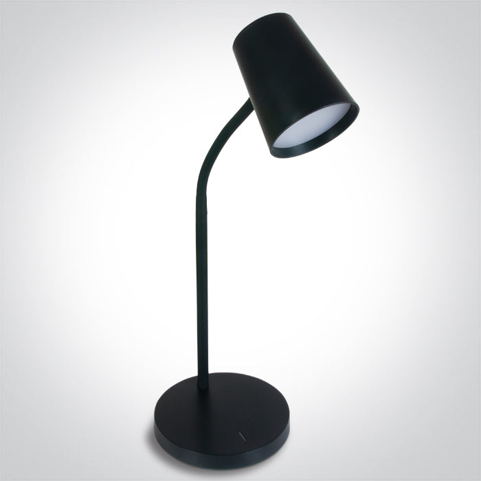 Черен TABLE Лампа LED 5W WW (топло бяло) С димиране 230V EU PLUG