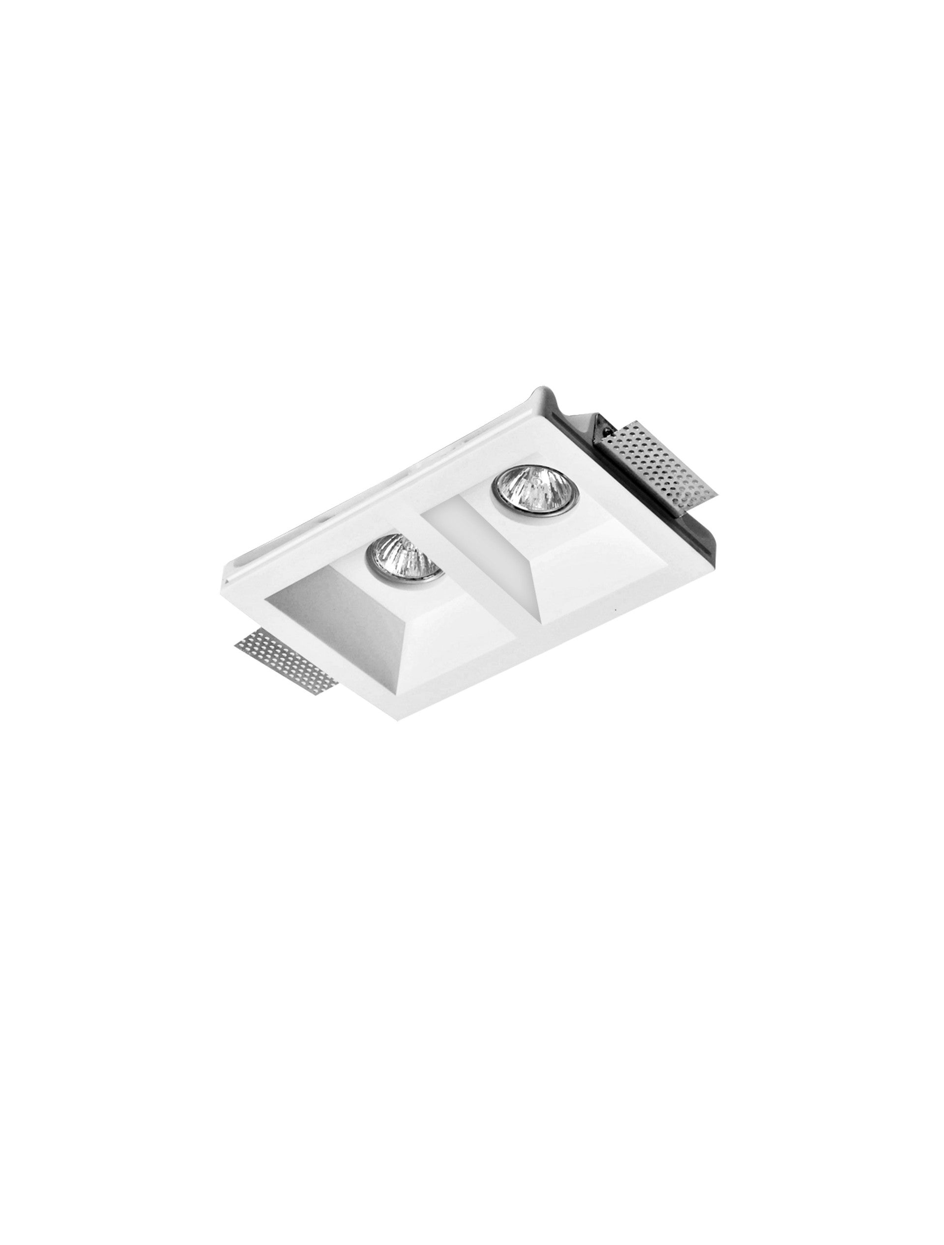 Вградено осветително тяло INSET 2x35W Бял гипс GU10