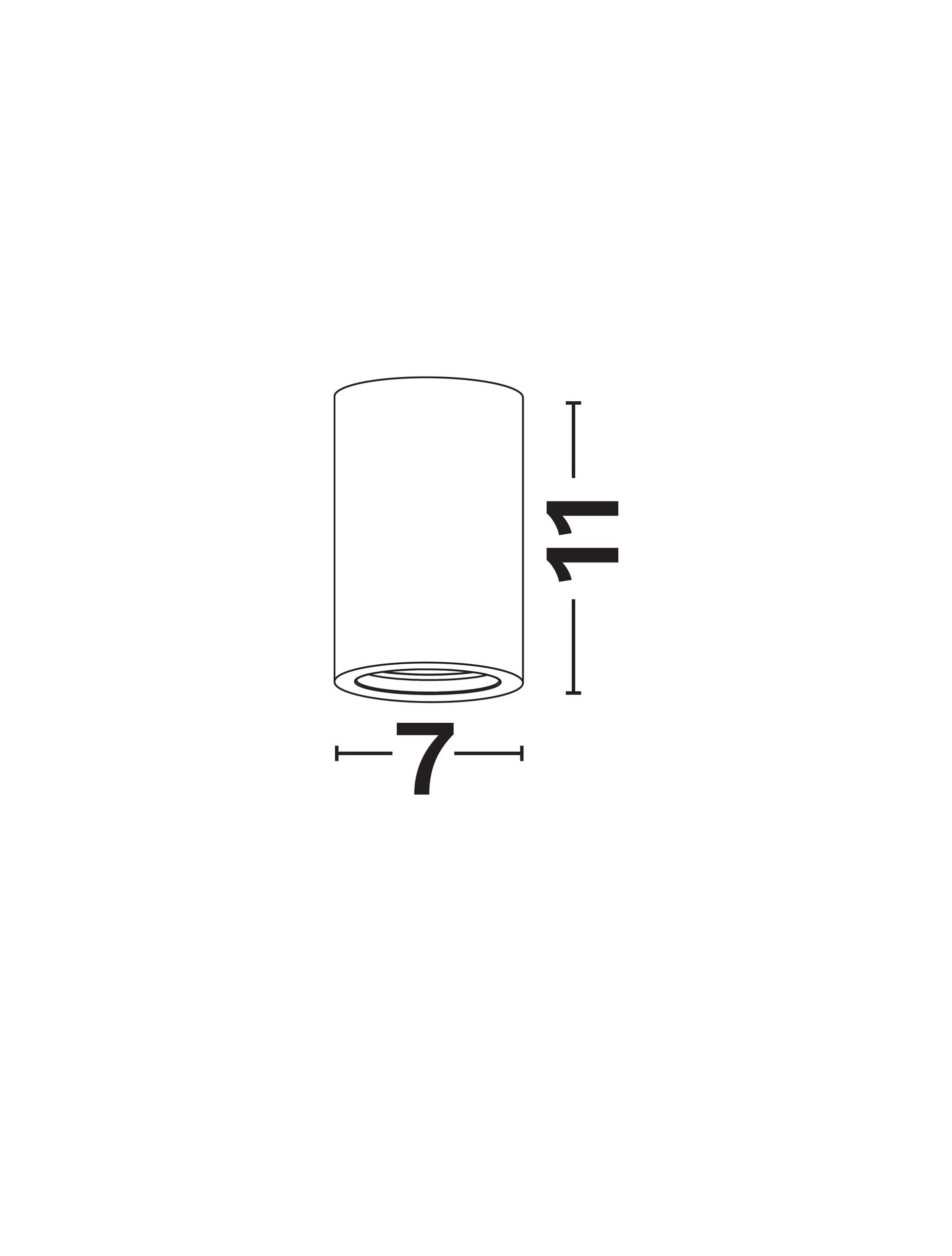 Техническо осветление ORAZIO GU10 50W гипс ⌀7 H11см