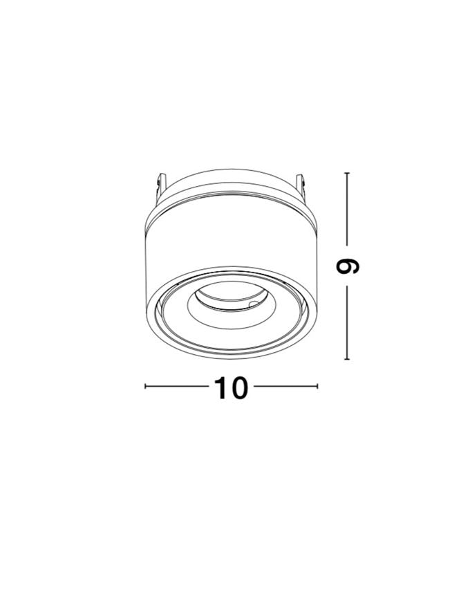 Аксесоар UNIVERSAL 13W Бял алуминий