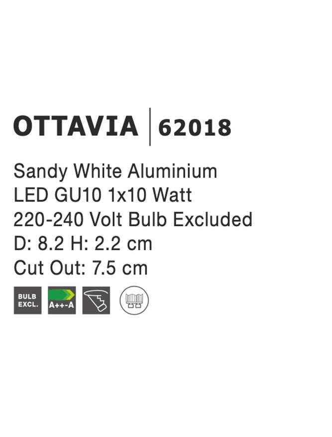 Техническо осветление MEA GU10 50W Бял алуминий