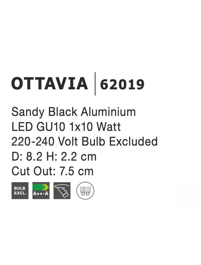 Техническо осветление MEA GU10 50W Черен алуминий