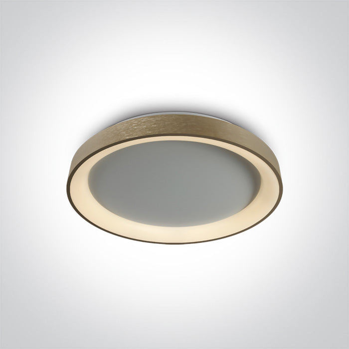 BRUSHED Златен Плафон LED 30W CCT (регулируем цвят на светлината) IP20 230V С димиране