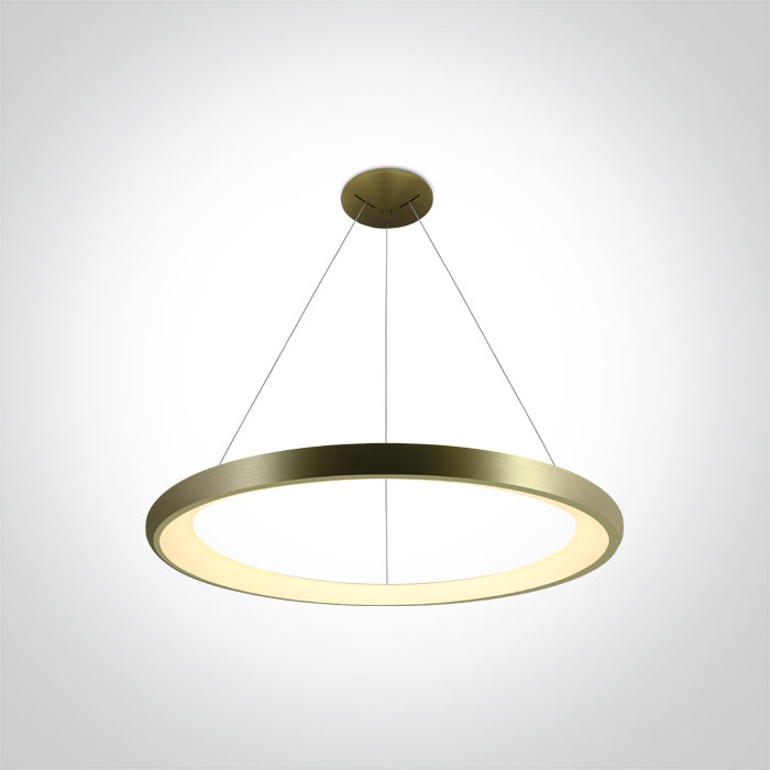 BRUSHED Месинг Висящо осветително тяло (пендел) LED 50W WW (топло бяло) IP20 230V