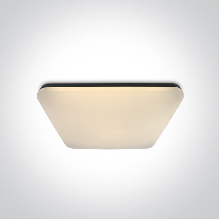 Черен SQUARE Плафон 50W WW (топло бяло) IP20 230V