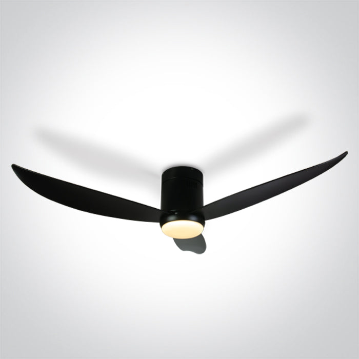 Черен ABS CEILING Вентилатор 35W LED 22W CCT (регулируем цвят на светлината) IP20 230V