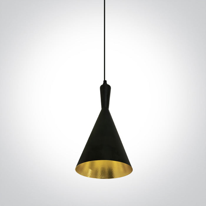 Черен E27 12W Месинг REFLECTOR