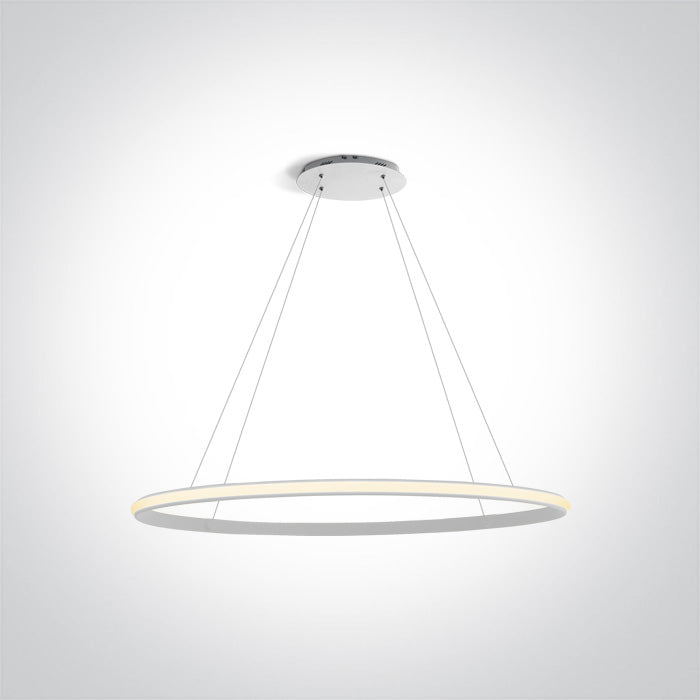 Бял OVAL 25W WW (топло бяло) IP20 230V