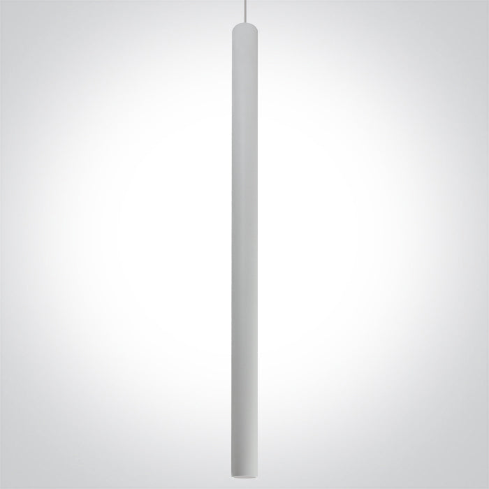 Бял Висящо осветително тяло (пендел) Шина LED 8W WW (топло бяло) 36° IP20 230V