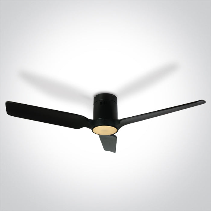Черен WOOD Черен CEILING Вентилатор 35W LED 22W CCT (регулируем цвят на светлината) IP20 230V