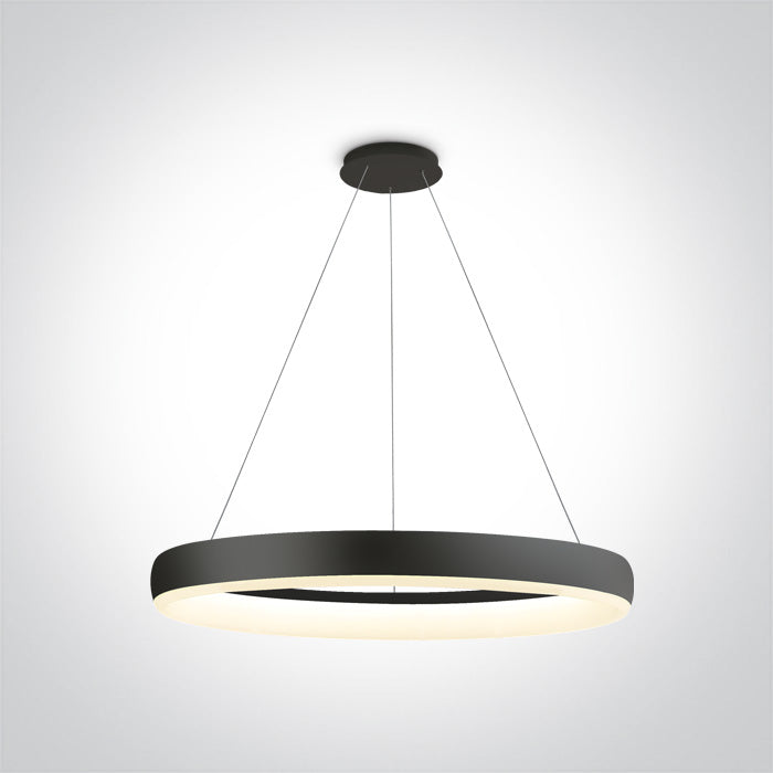 Черен Висящо осветително тяло (пендел) LED 40W WW (топло бяло) IP20 230V