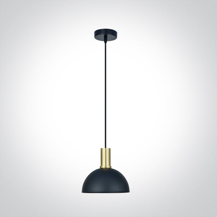 BRUSHED Месинг с Черен SHADE 10W E27
