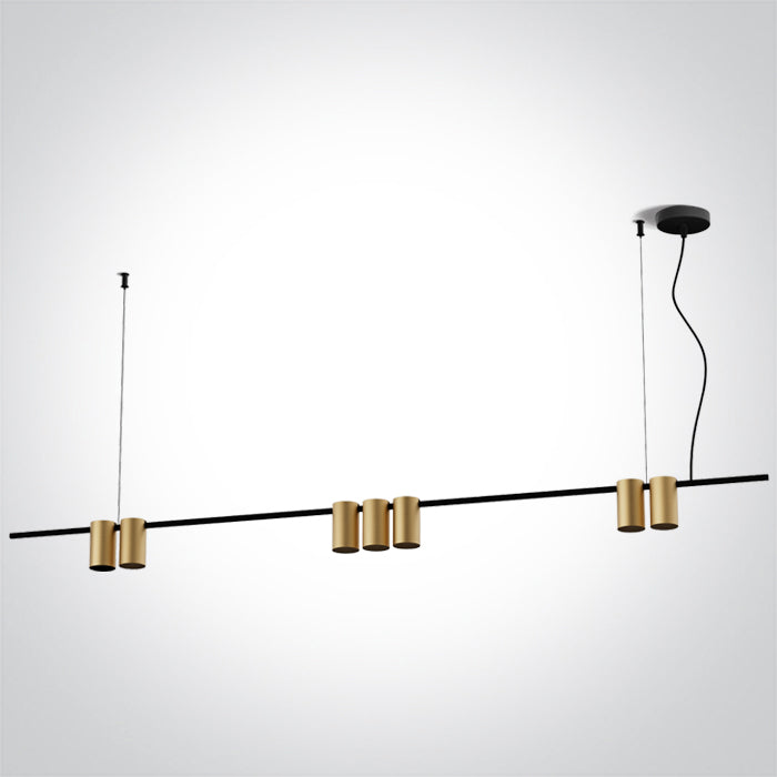 BRUSHED Месинг Висящо осветително тяло (пендел) GU10 7x7W IP20 100-240V