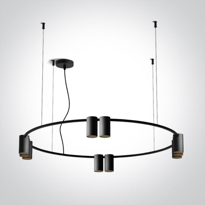 Черен Висящо осветително тяло (пендел) GU10 10x7W IP20 100-240V
