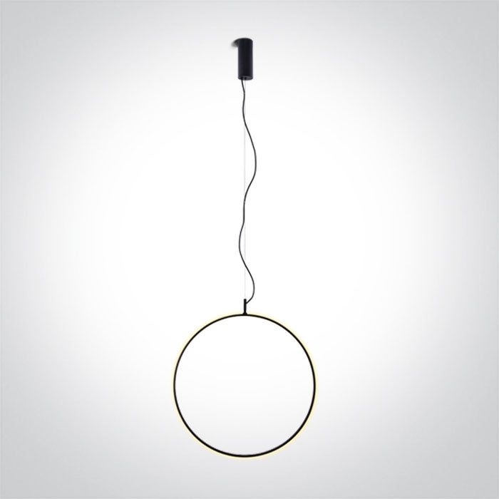 Черен RING 40 см 20W WW (топло бяло) IP20 230V С димиране