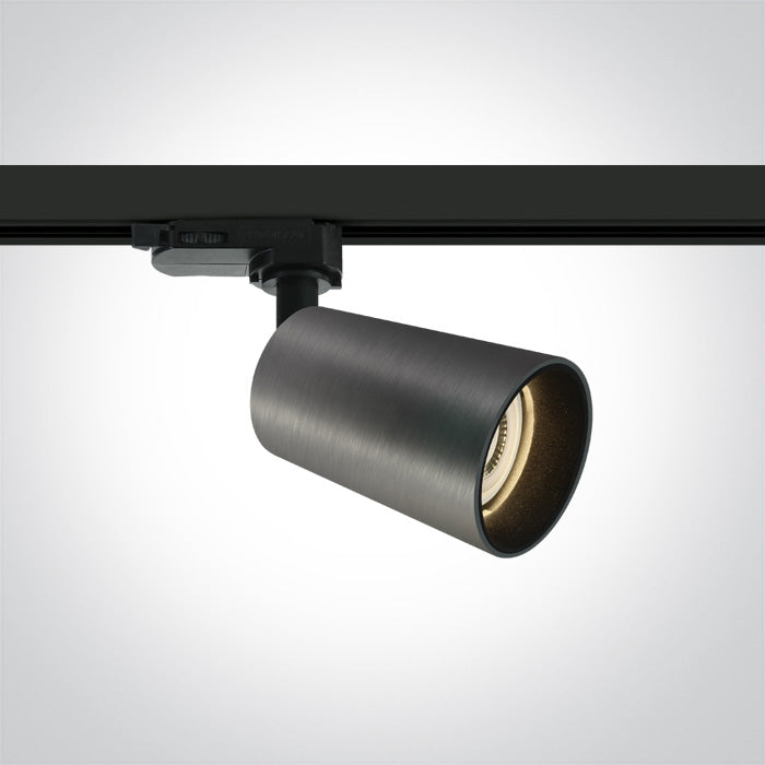 METAL Сив 10W GU10 Шина Спот 100-240V Dark-Light (задълбочен оптичен конус)