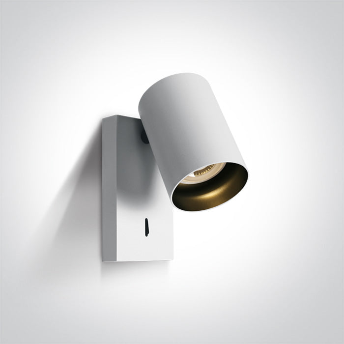 Бял GU10 10W Dark-Light (задълбочен оптичен конус) с Ключ