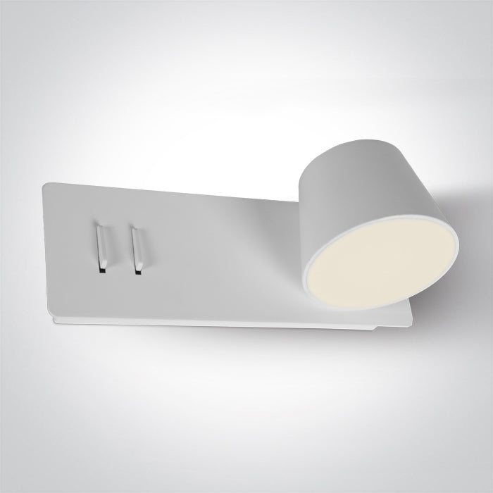 Бял LED 6W+4W UPLIGHT WW (топло бяло) IP20 230V RIGHT