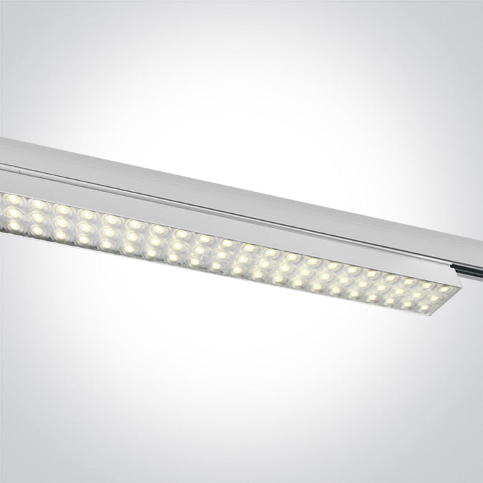 Бял 60W CW (студено бяло) Шинно осветително тяло IP20 230V