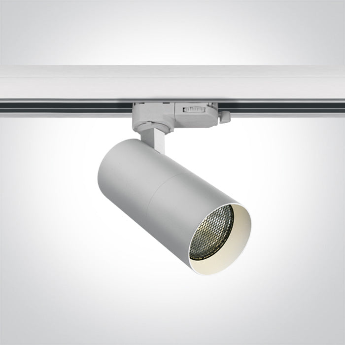 Бял MR16 GU10 10W Шина Спот Dark-Light (задълбочен оптичен конус)