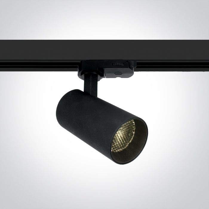 Черен COB 12W WW (топло бяло) HONEYCOMB TRACKSPOT 230V Dark-Light (задълбочен оптичен конус)