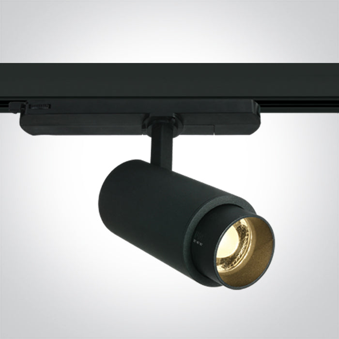 Черен COB 15W WW (топло бяло) Шина Спот 20-60° Регулируем BEAM 230V