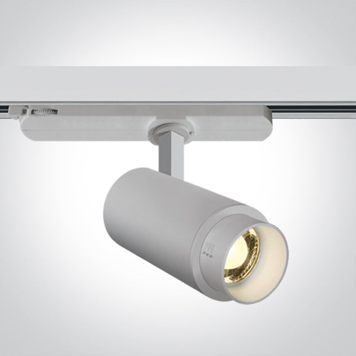 Бял COB 15W WW (топло бяло) Шина Спот 20-60° Регулируем BEAM 230V