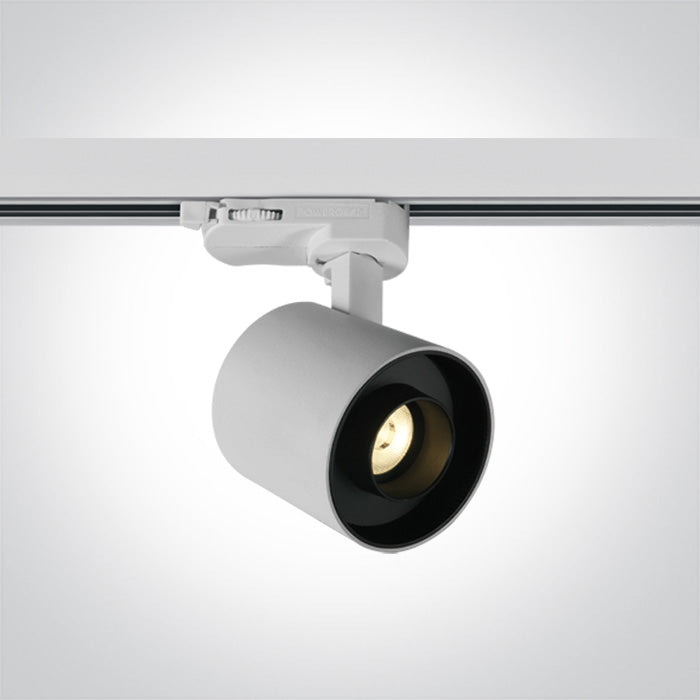 Бял 6W Шина Спот WW (топло бяло) IP20 230V Dark-Light (задълбочен оптичен конус)