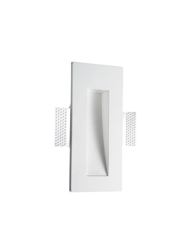 Техническо осветление EURONA GU4 MR11 20W Бял гипс L8 W4.8 H17см