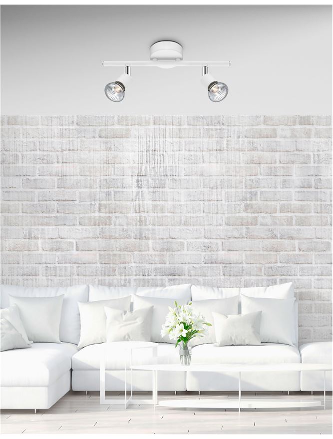 Висящо осветително тяло (пендел) BASE LED GU10 2x10W Матово бял