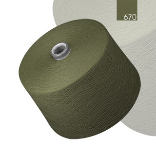 Colored cotton yarn blends.