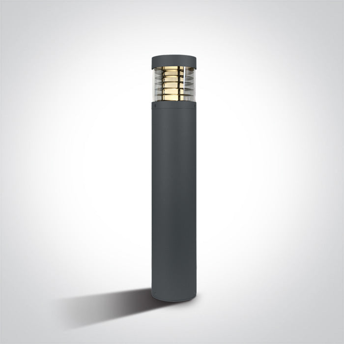Антрацит Градинска колонка (болард) 85 см 15W WW (топло бяло) IP54 100-240V
