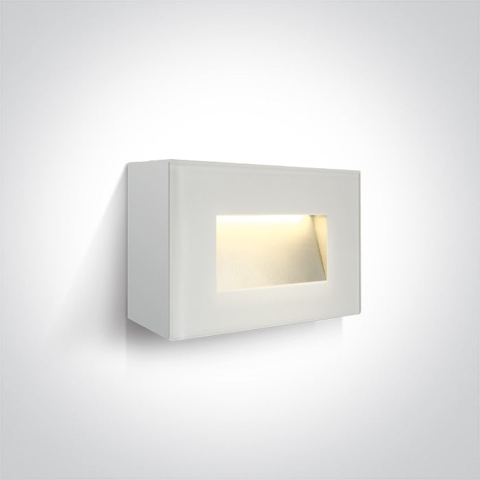 Бял IP65 LED 4W WW (топло бяло) 230V