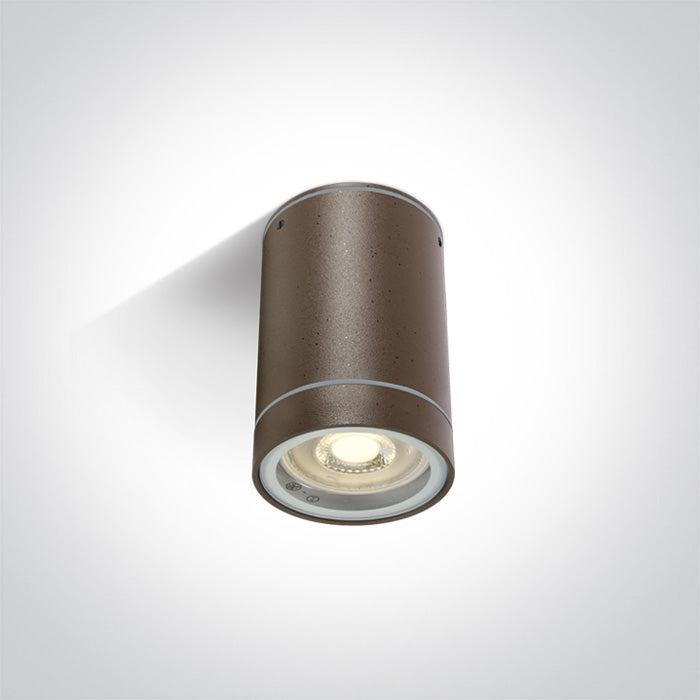 RUST BROWN CYLINDER GU10 10w IP54