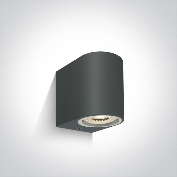 Антрацит Стенно осветително тяло (аплик) GU10 6W IP65