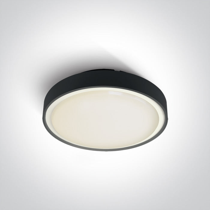 Черен IP65 2xE27 12W
