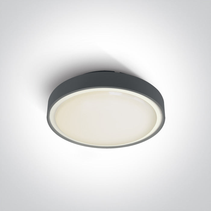 Антрацит Плафон 16W WW (топло бяло) IP65 230V