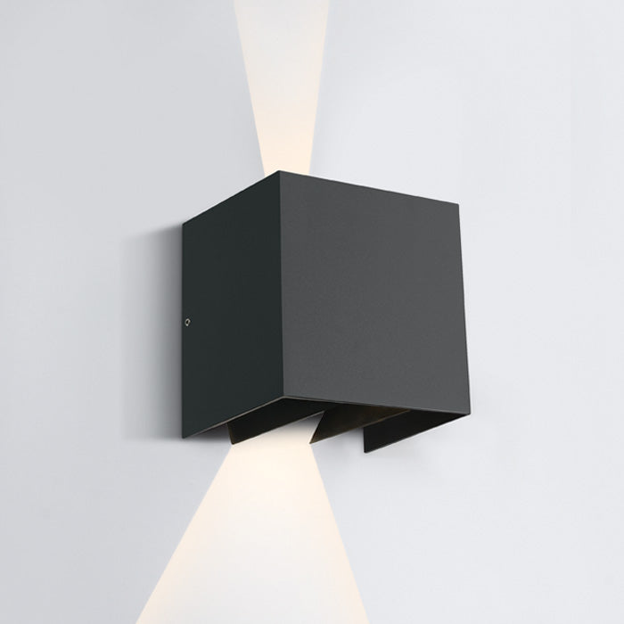 Антрацит WALL 2x3W WW (топло бяло) IP54 230V