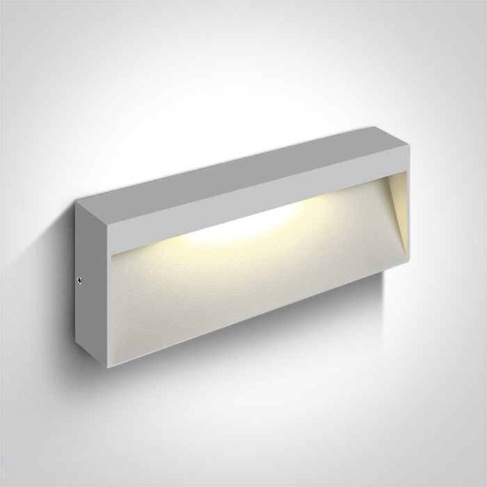 Бял Стенно осветително тяло (аплик) 7W WW (топло бяло) IP54 230V